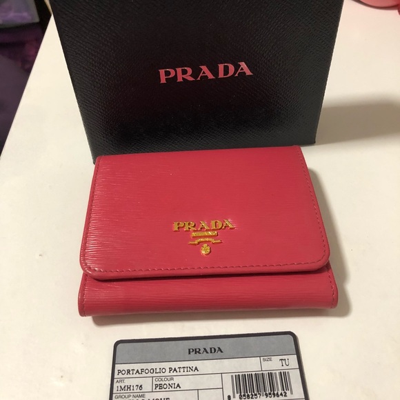 Prada Handbags - USED AUTHENTIC PRADA PEONIA SMALL WALLET